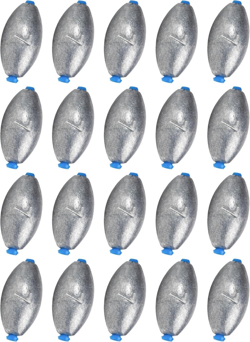 BLUEWING Egg Sinkers Fishing Weights Oval Shaped Fishing Sinkers Lead Fishing Sinker for Saltwater Fishing，1/8 oz to 7 oz - Image 1